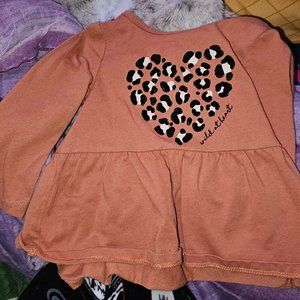 3/$10 baby clothes-wild at heart shirt 12 months